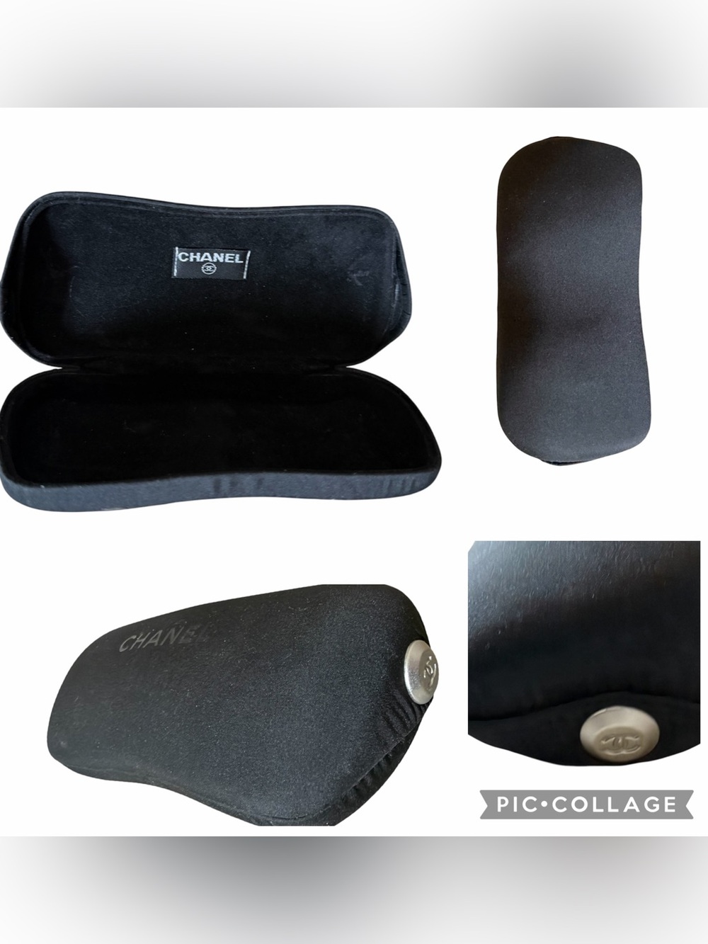 CHANEL Black Velvet Sunglasses Case